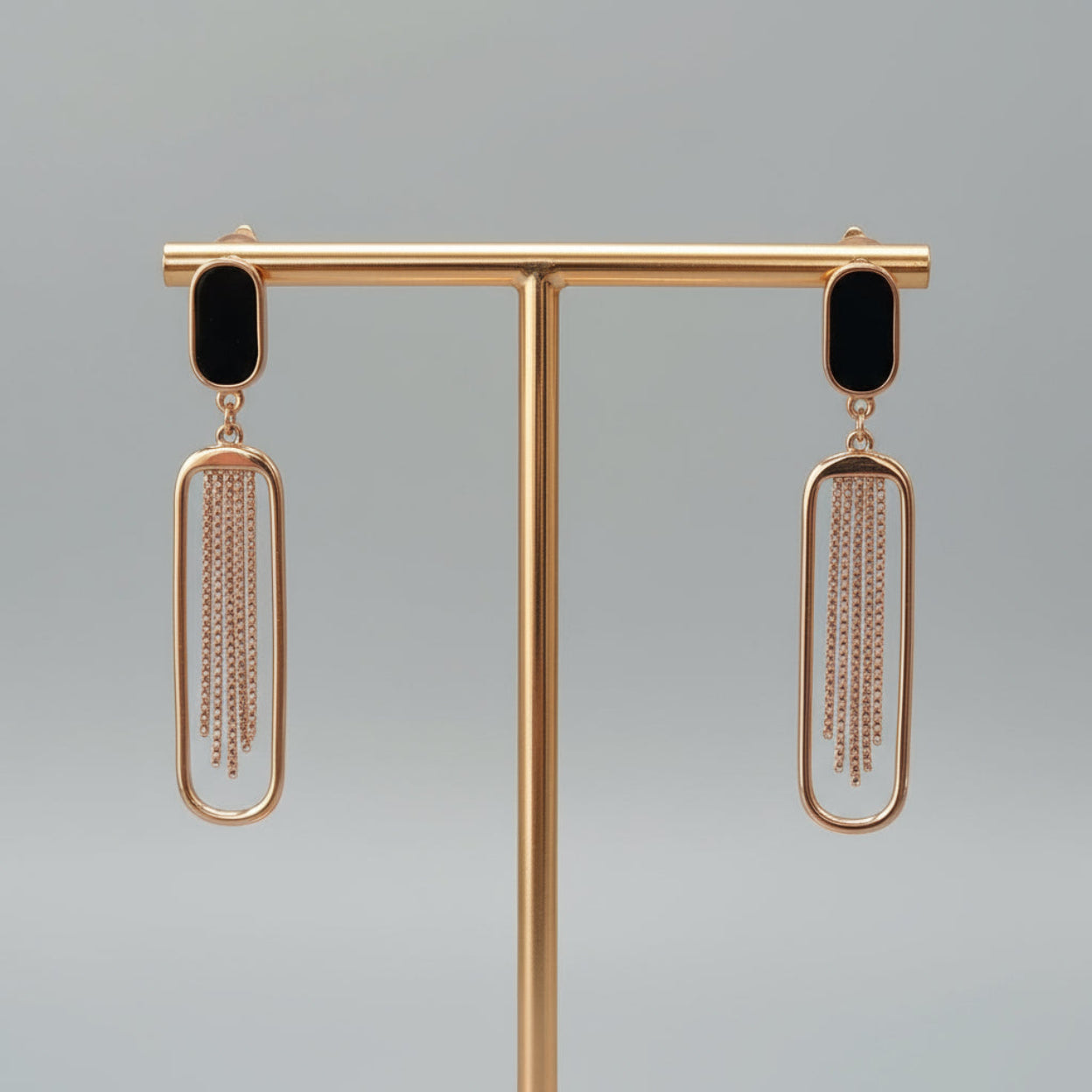 Fringe frame Earrings