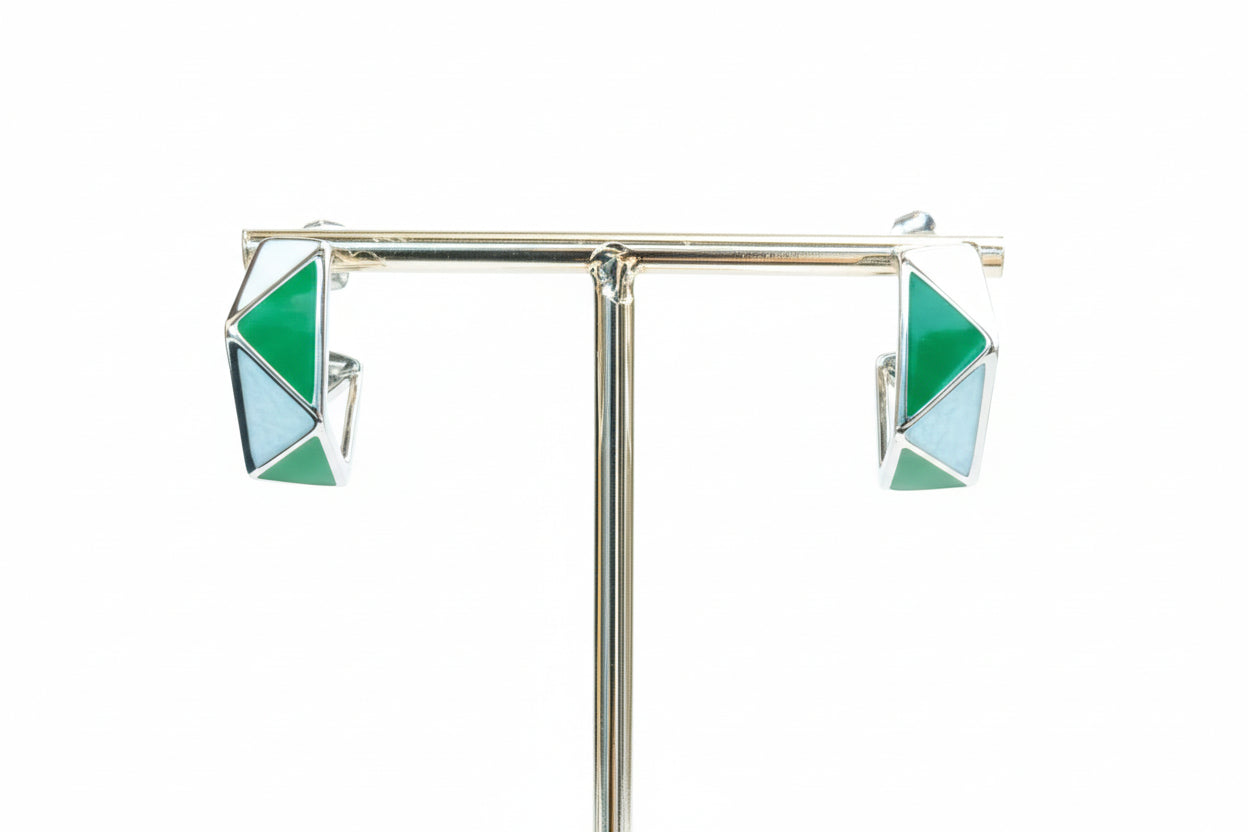 Geometric Edge Earrings
