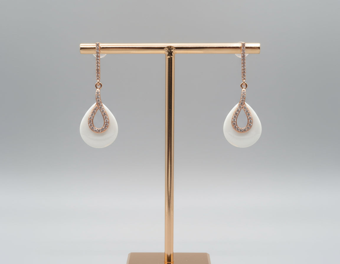 white earring