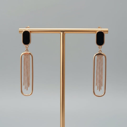 Fringe frame Earrings