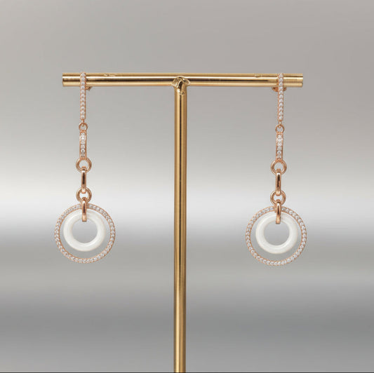 Rose gold earing 